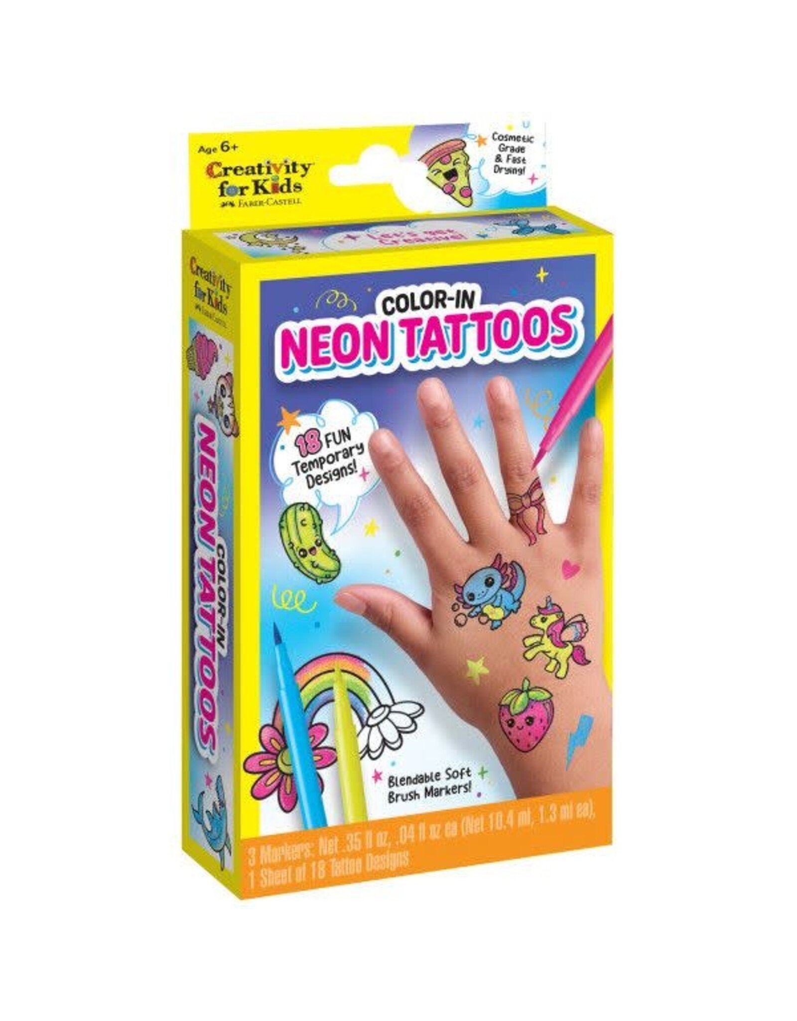 Creativity For Kids Color In Neon Tattoos