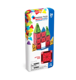 Magna-Tiles Magna Tiles MicroMags 26 Piece Travel Set Bold Colors