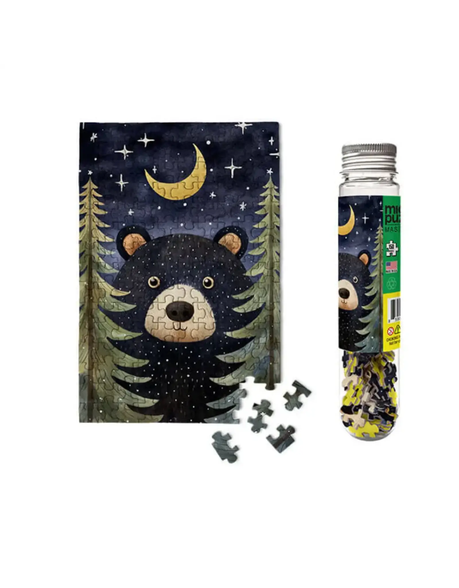Micropuzzles Forest Bear Wildlife Souvenir Gift Mini Jigsaw Puzzle