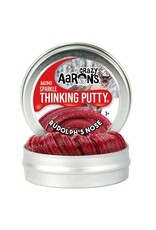 Crazy Aaron's Putty World Mini Rudolph's Nose 2" Thinking Putty Tin