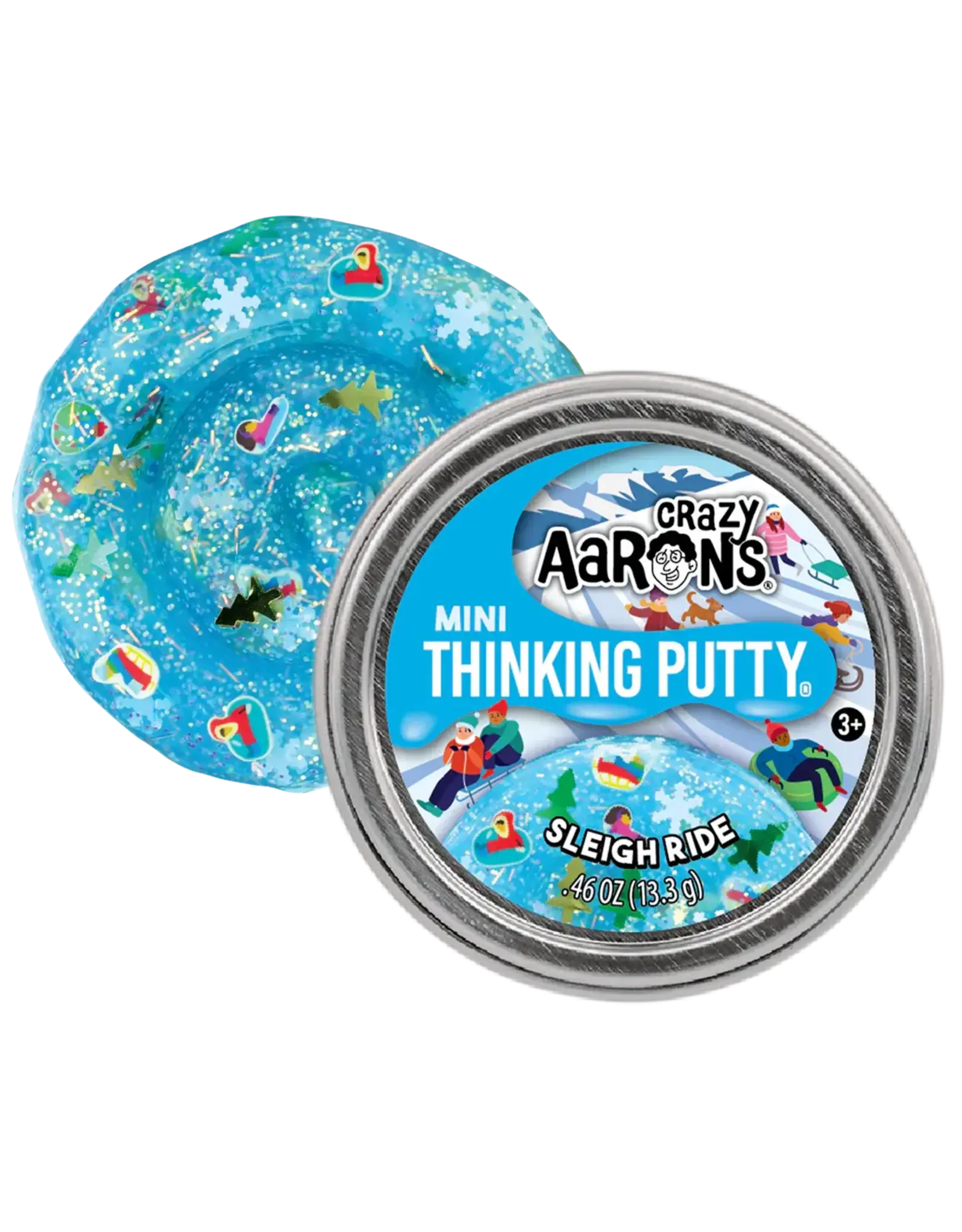 Crazy Aaron's Putty World Mini Sleigh Ride 2" Thinking Putty Tin