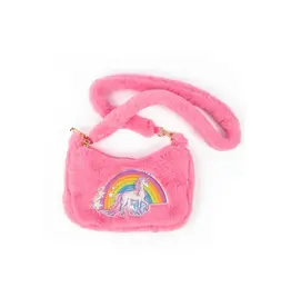 Great Pretenders Rainbow Cuddle Crossbody Purse Pink