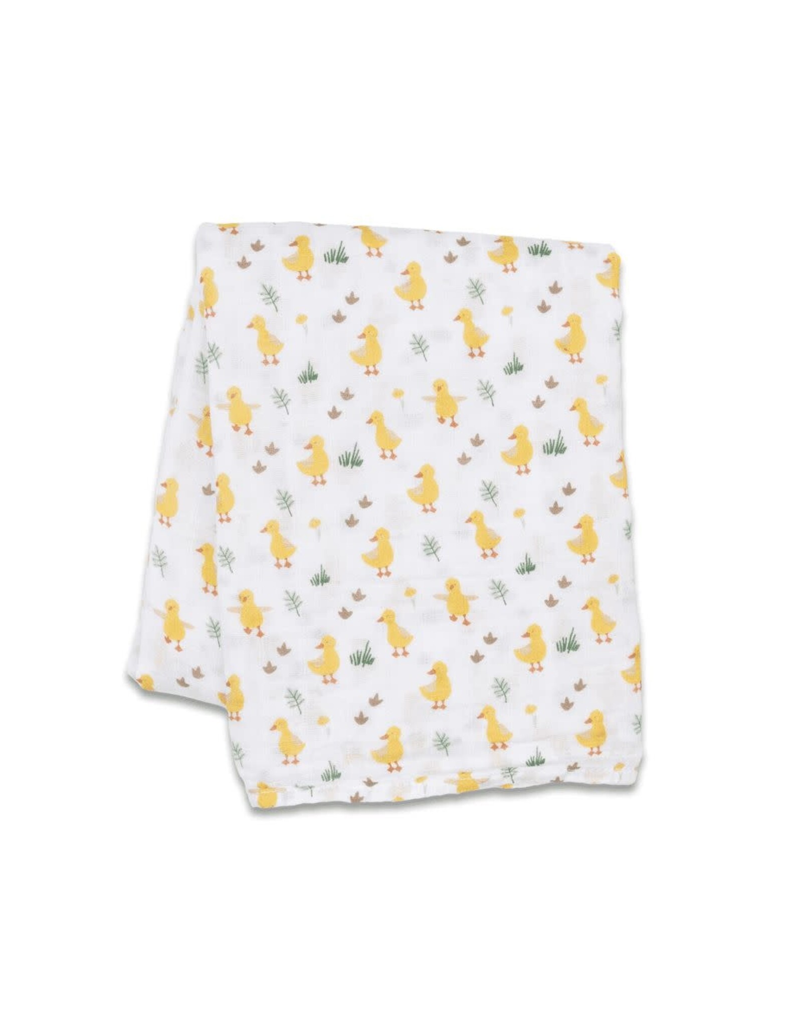 Lulujo Baby Lulujo Swaddle Blanket Muslin Cotton LG - Ducks