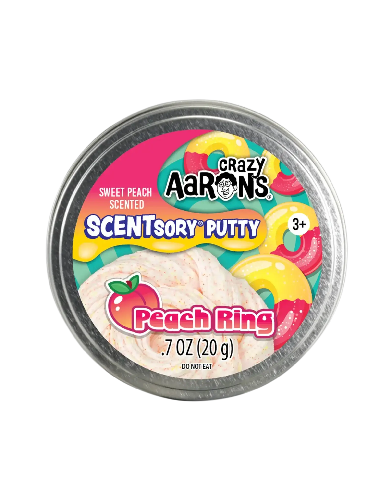 Crazy Aaron's Putty World Crazy Aaron's Scentsory Putty Peach Ring