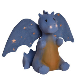 Tikiri Baby Midnight Dragon Natural Rubber Rattle with Wrinkle Wings