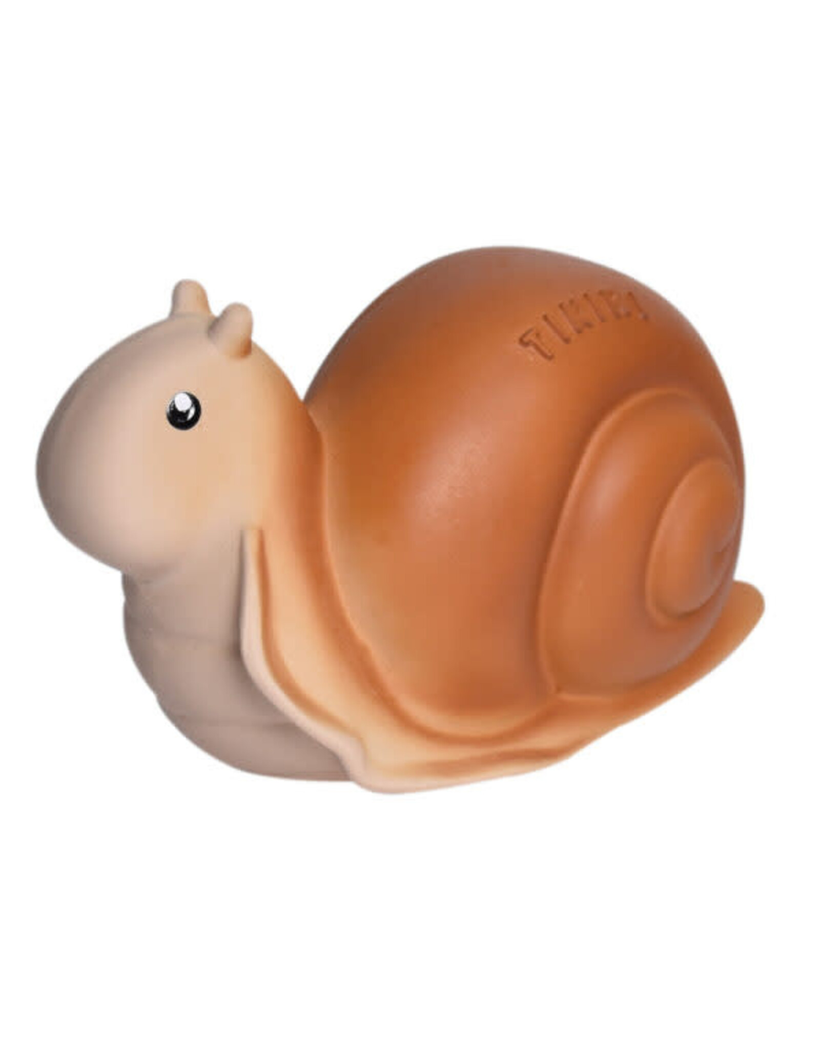 Tikiri Snail Natural Rubber Toy