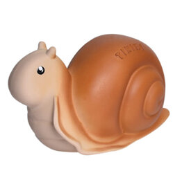 Tikiri Snail Natural Rubber Toy