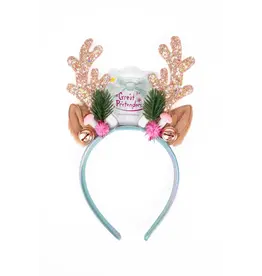 Great Pretenders Pink Holiday Rudolph Headband