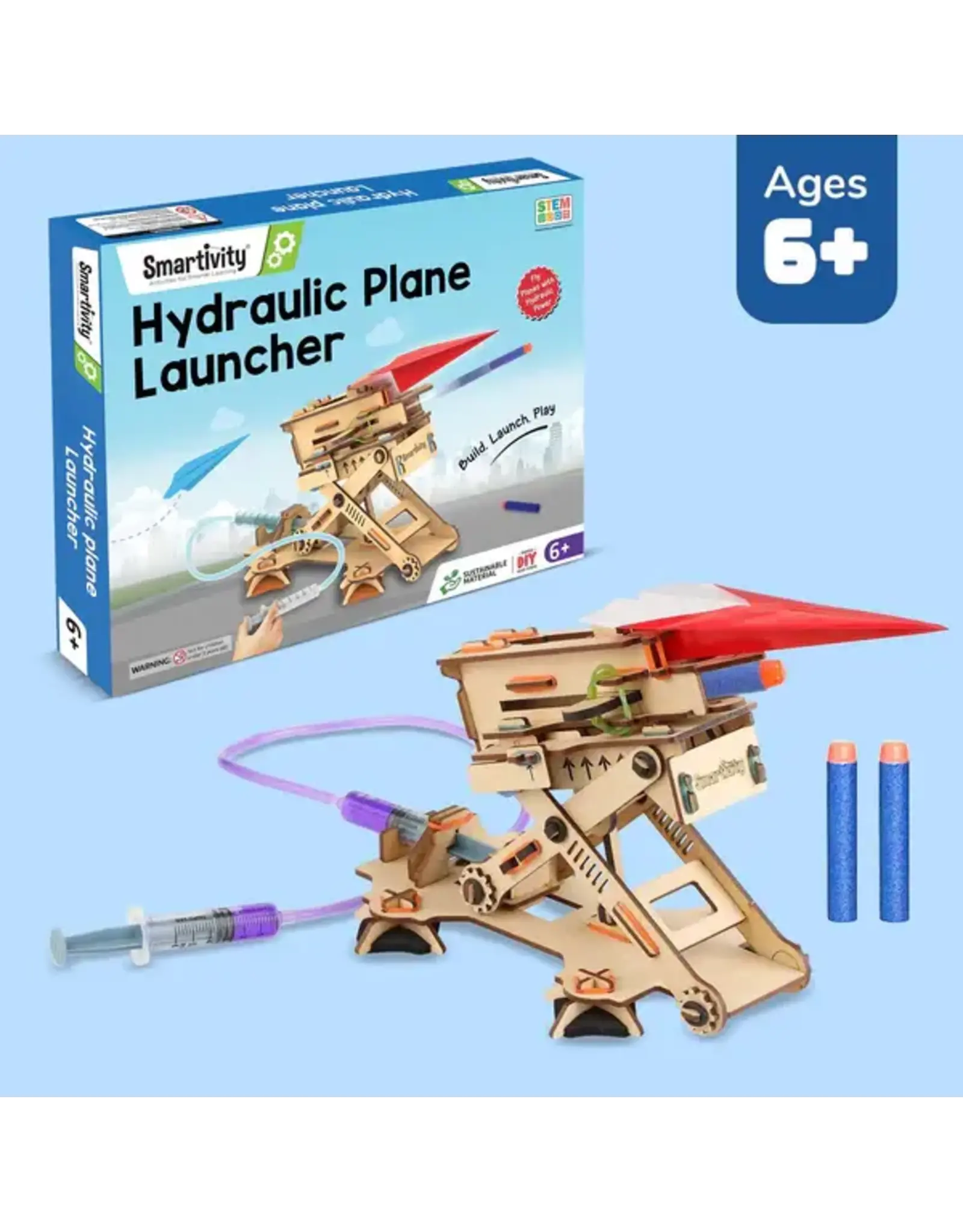 Smartivity Hydraulic Plane Launcher STEM Building Kit