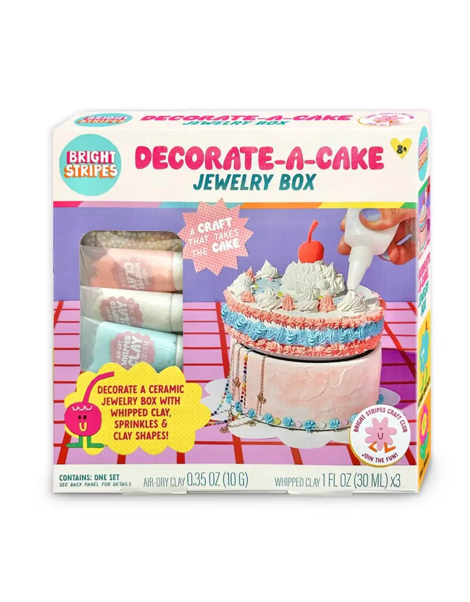 Bright Stripes Decorate-a-Cake Jewelry Box