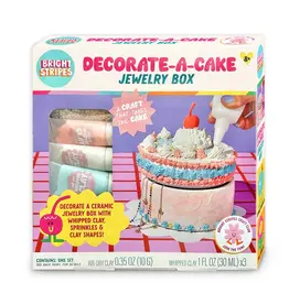 Bright Stripes Decorate-a-Cake Jewelry Box