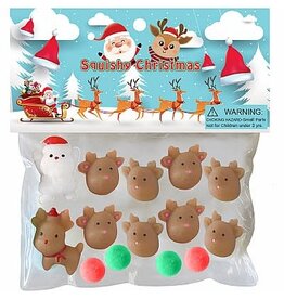 Zorbitz Taba-Zaba Squishy Santa with Reindeer 10 Piece