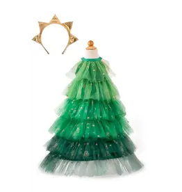 Great Pretenders Christmas Tree Dress With Headpiece Size 5-6