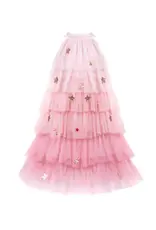 Great Pretenders Christmas Tree Dress with Headpiece Blush, Size 5-6