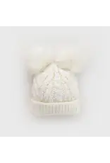 Huggalugs Winter White Flutter Beanie Hat Baby & Kids Medium