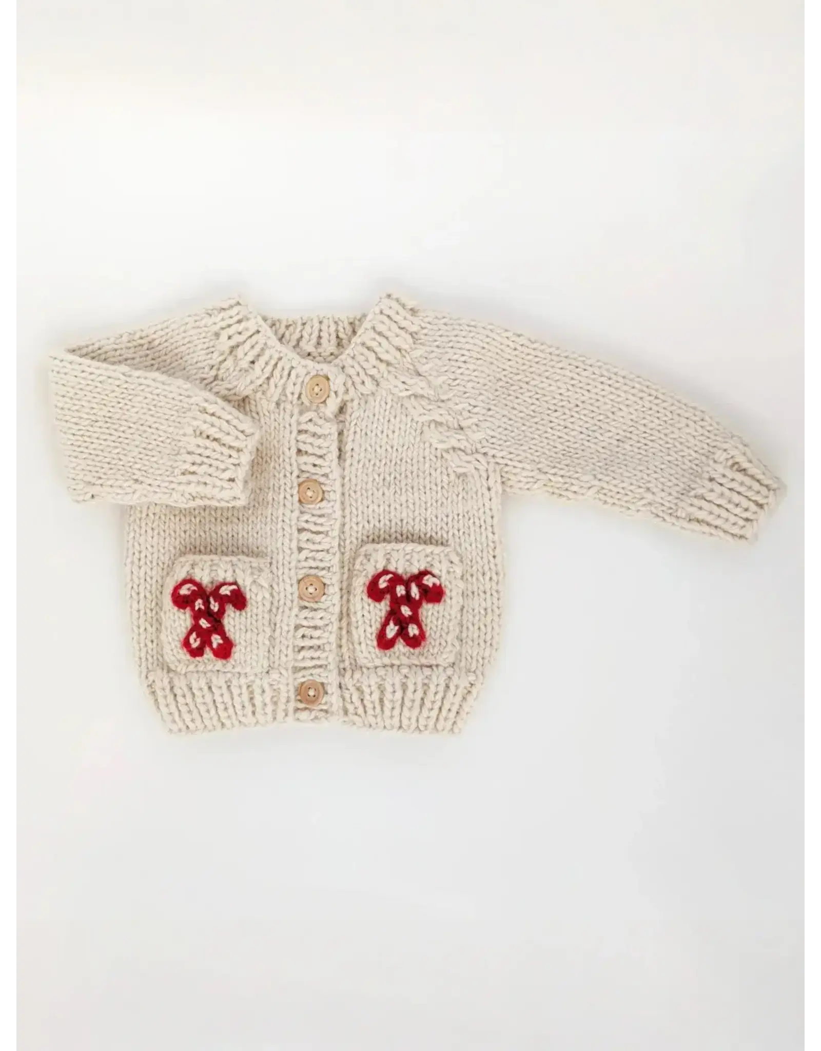 Huggalugs Candy Cane Cardigan Sweater Baby & Toddler 12-18 months