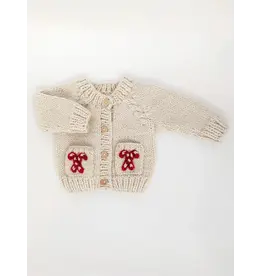 Huggalugs Candy Cane Cardigan Sweater Baby & Toddler 12-18 months