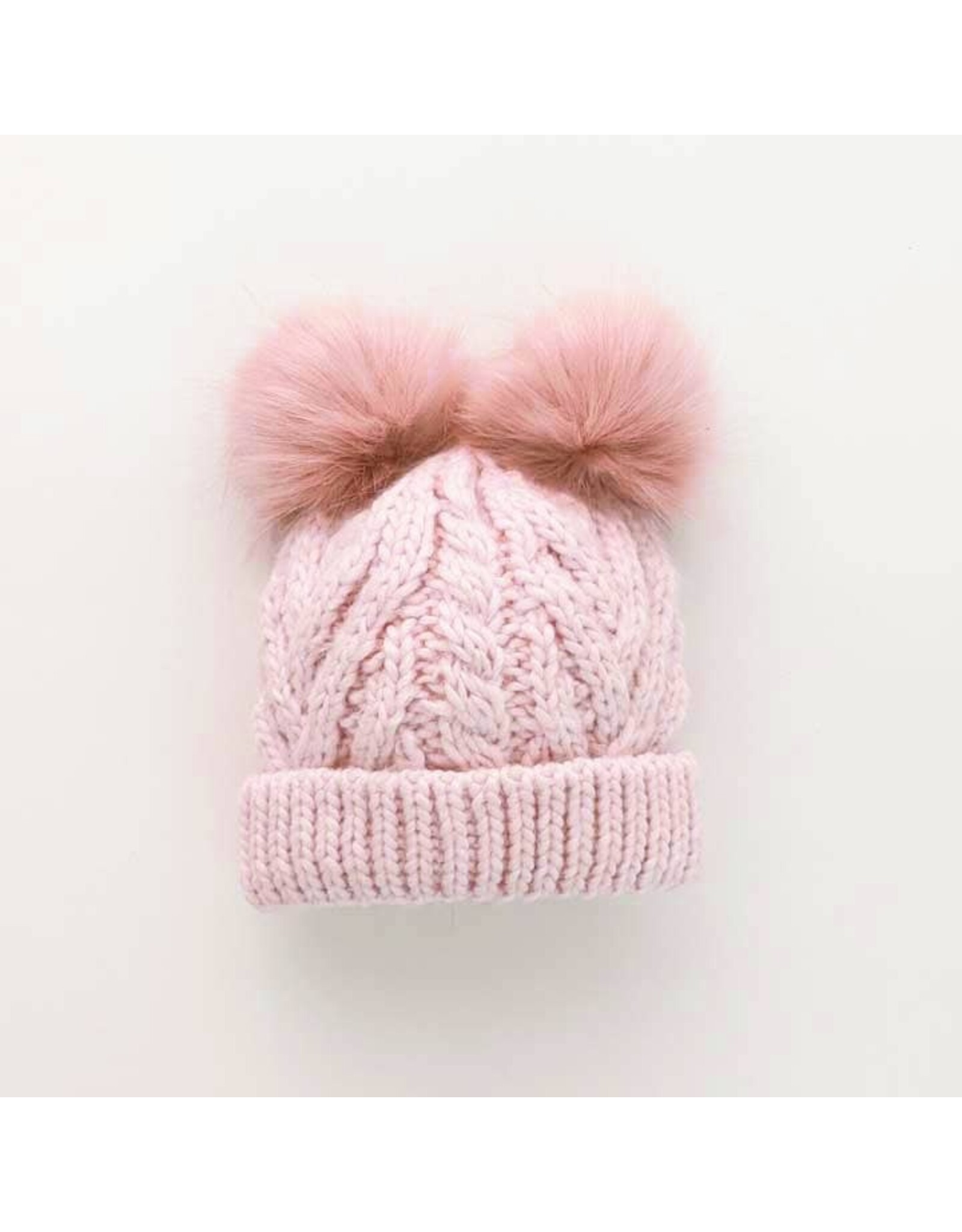 Huggalugs Blush Pink Flutter Beanie Hat Baby & Kids 0-6months