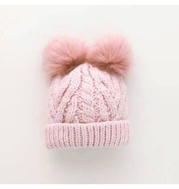 Huggalugs Blush Pink Flutter Beanie Hat Baby & Kids 0-6months