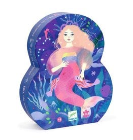 Djeco Silhouette Puzzle Ella The Mermaid 36 Piece