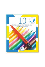 Djeco 10 Felt Brushes Pop Colours