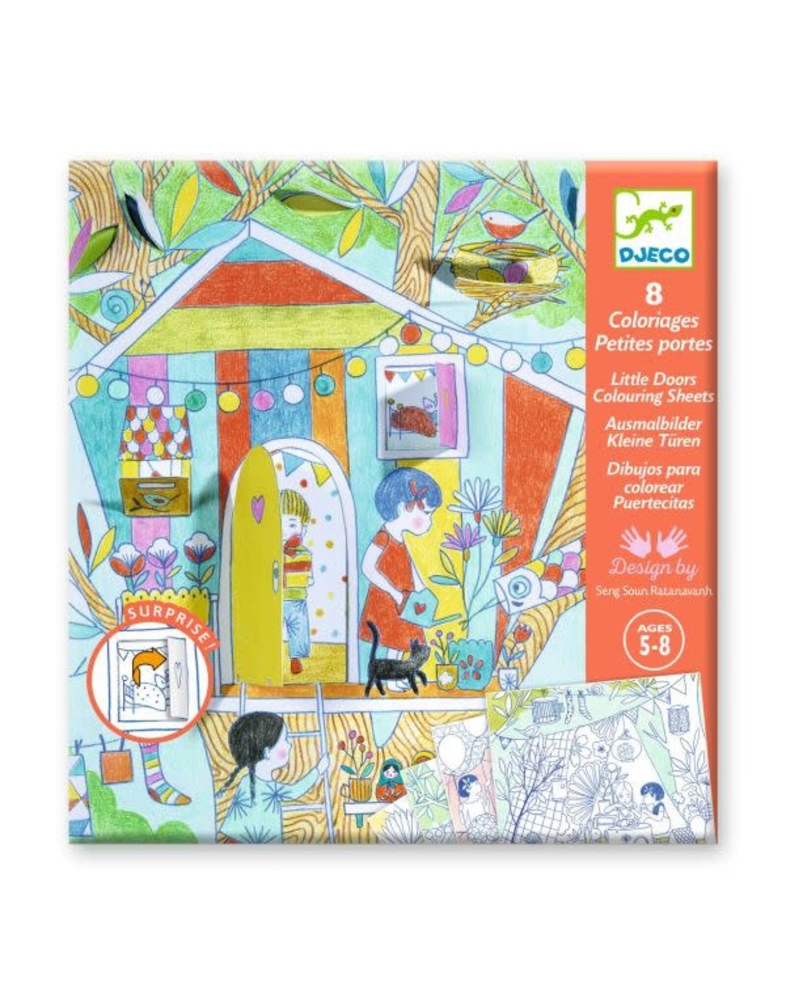 Djeco Colouring Surprises Nina's play tents