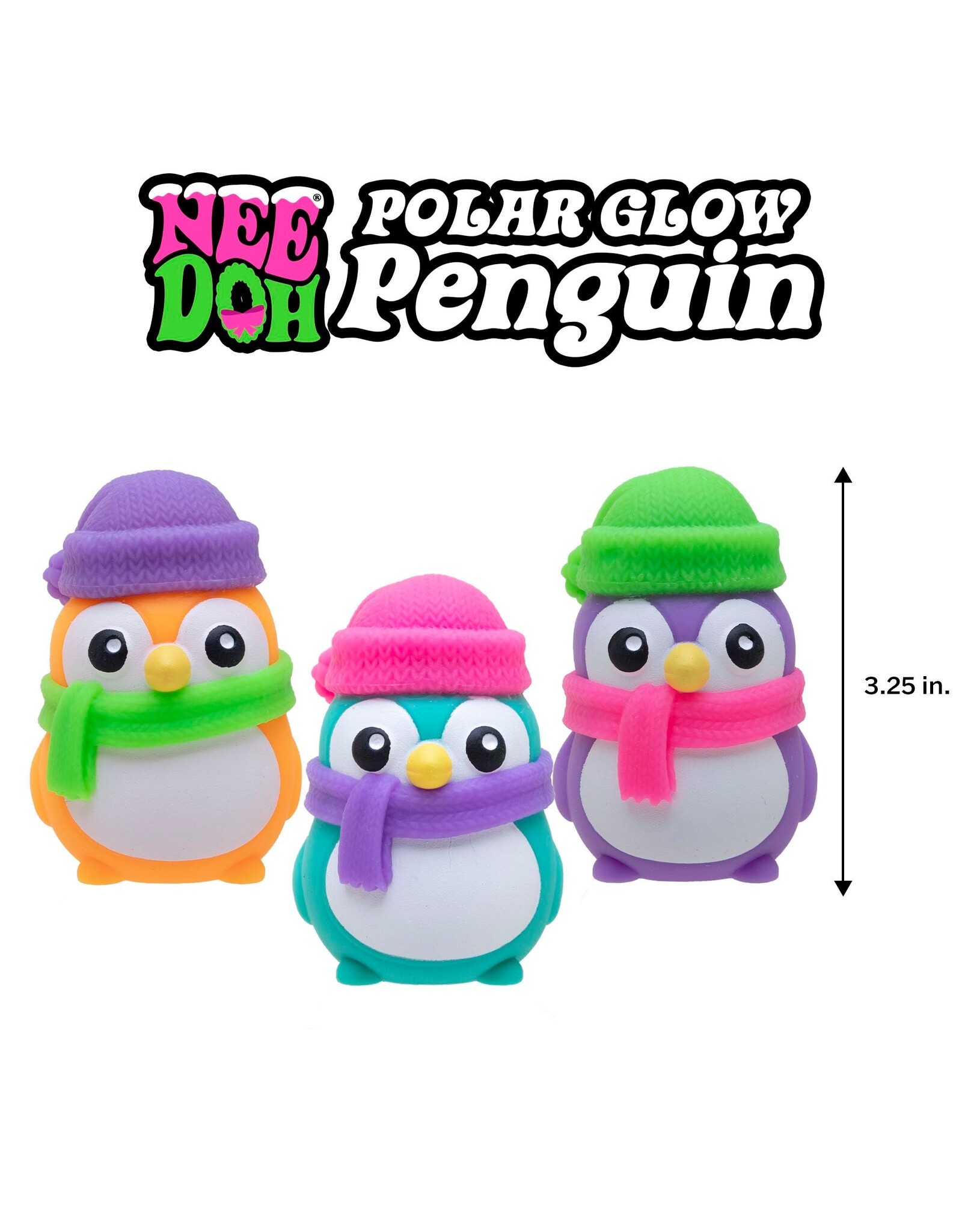 Nee Doh Needoh Polar Glow Penguin