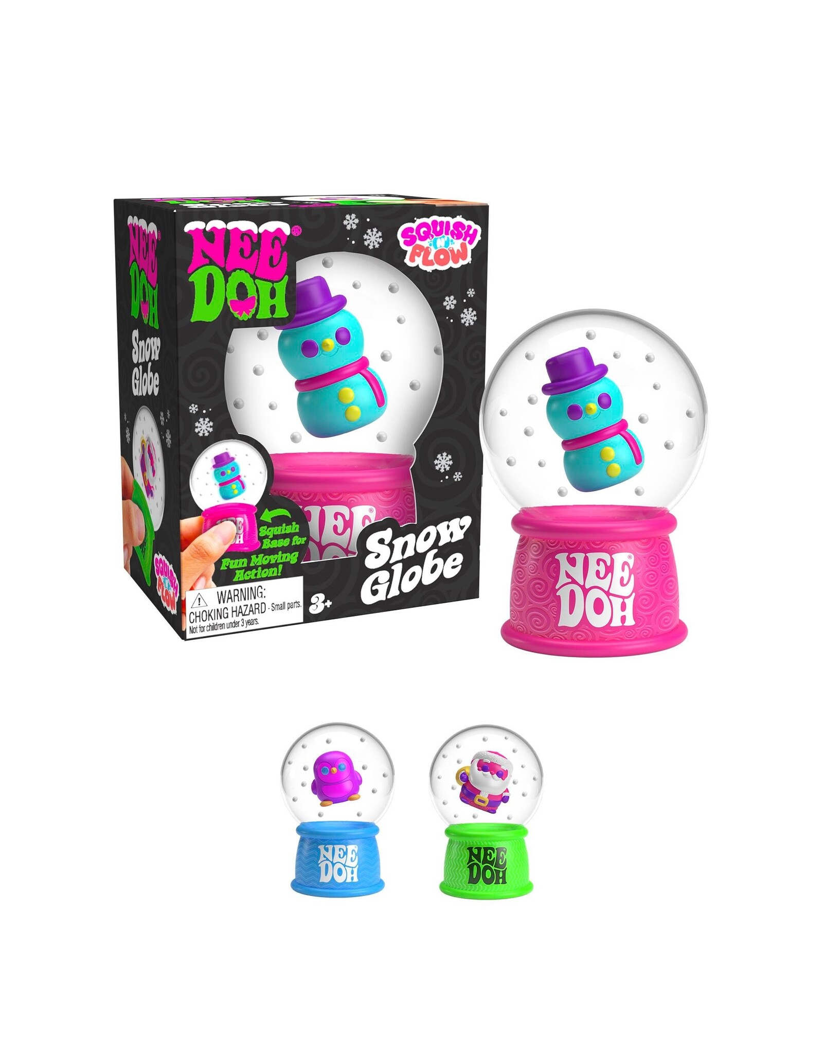 Nee Doh Needoh Squish N Flow Snow Globe