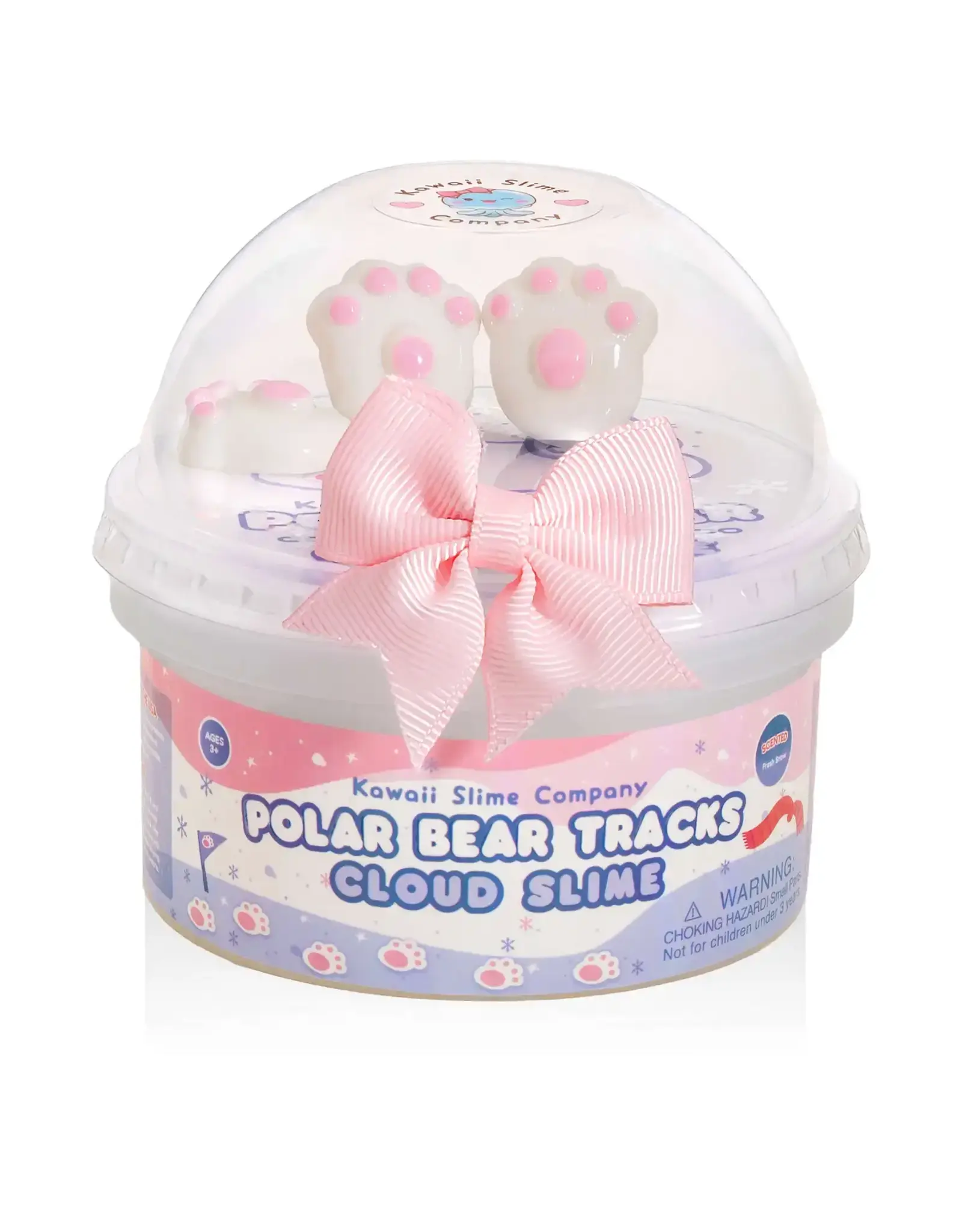 Kawaii Slime Polar Bear Tracks Cloud Signature Dome™ Slime