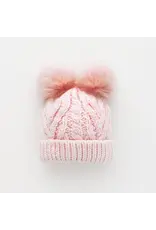 Huggalugs Blush Pink Flutter Beanie Hat Baby & Kids 6-24months