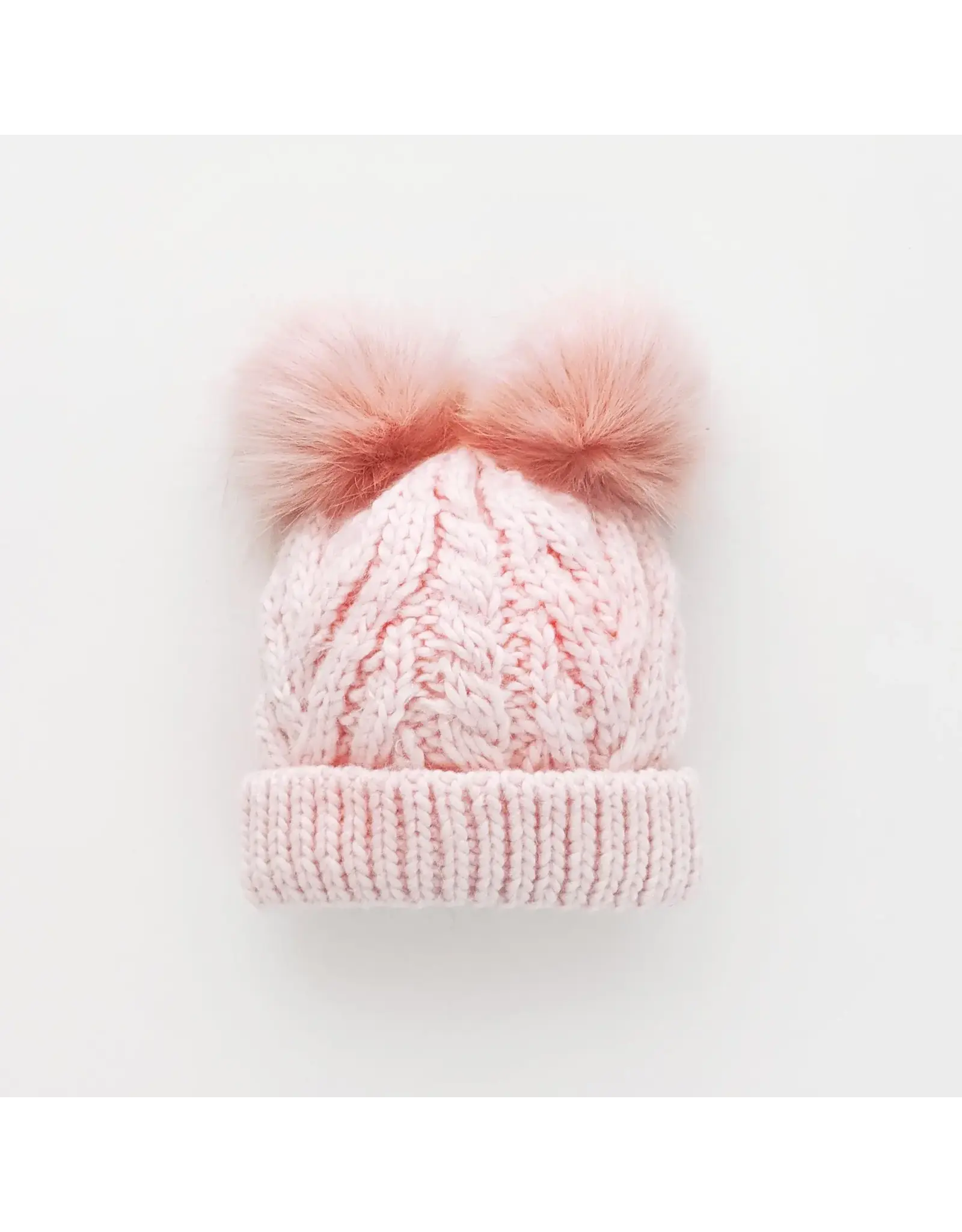 Huggalugs Blush Pink Flutter Beanie Hat Baby & Kids 6-24months