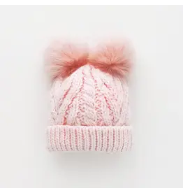 Huggalugs Blush Pink Flutter Beanie Hat Baby & Kids 6-24months