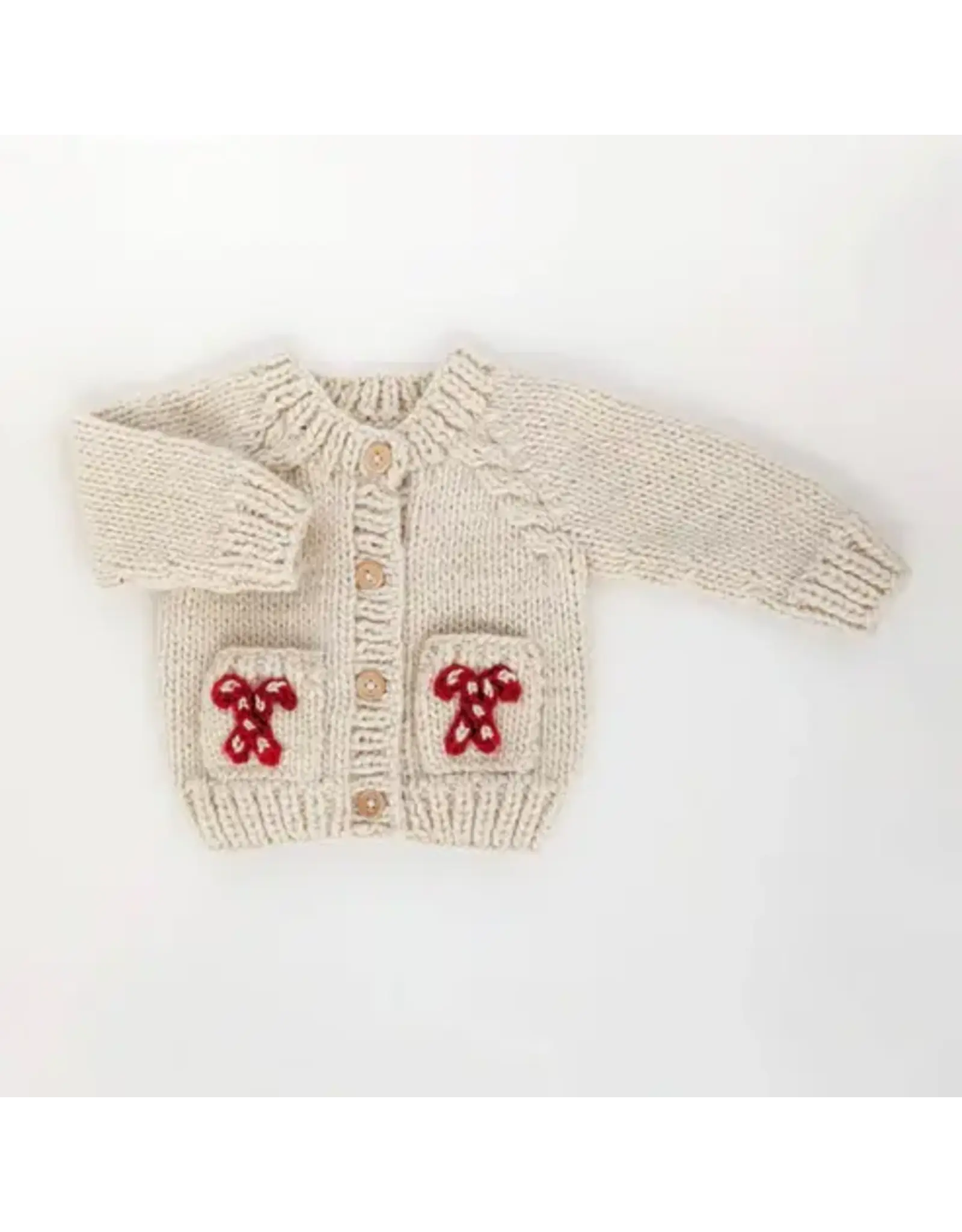 Huggalugs Candy Cane Cardigan Sweater Baby & Toddler 0-6 months
