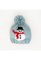 Huggalugs Frosty Snowman Surf Blue Beanie Hat Medium 6-24months