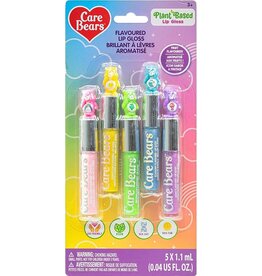 Make It Real Care Bear 5 Pack Holographic Lip Gloss with Topper