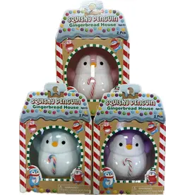 Zorbitz Squishy Penguin Gingerbread House