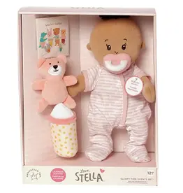 Manhattan Toy Love, Stella Sleepy Time Set Beige Doll with Brown Tuft