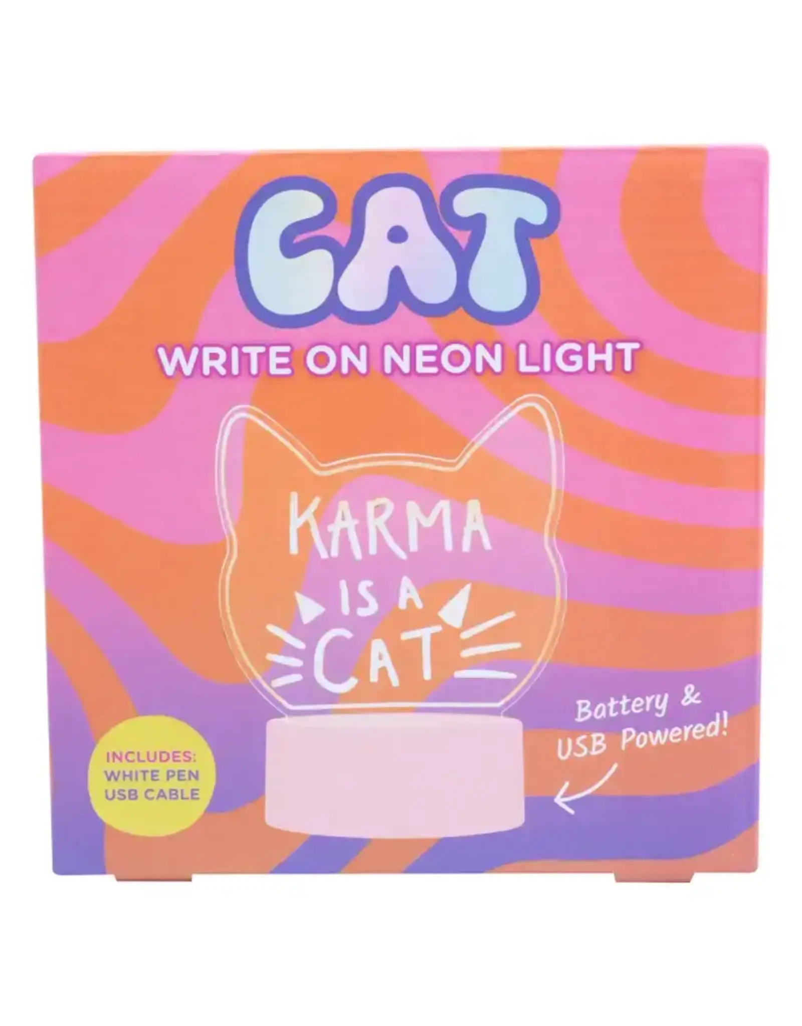 Fizz Creations Light Up Acrylic Sign Cat