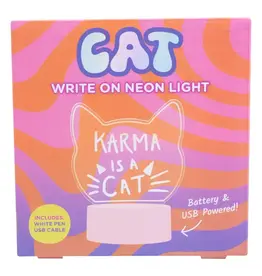 Fizz Creations Light Up Acrylic Sign Cat