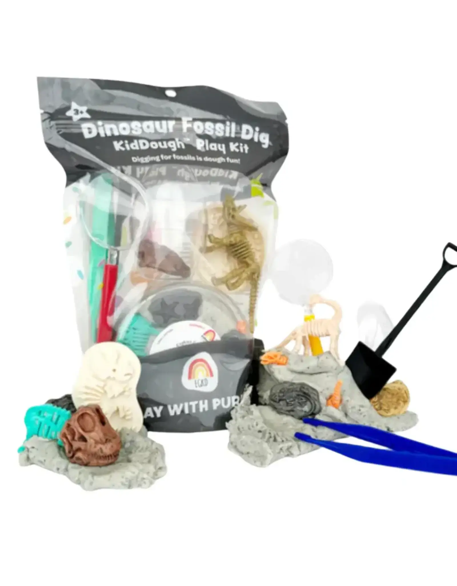 Earth Grown KidDoughs Dinosaur Fossil Dig KidDough Play Kit