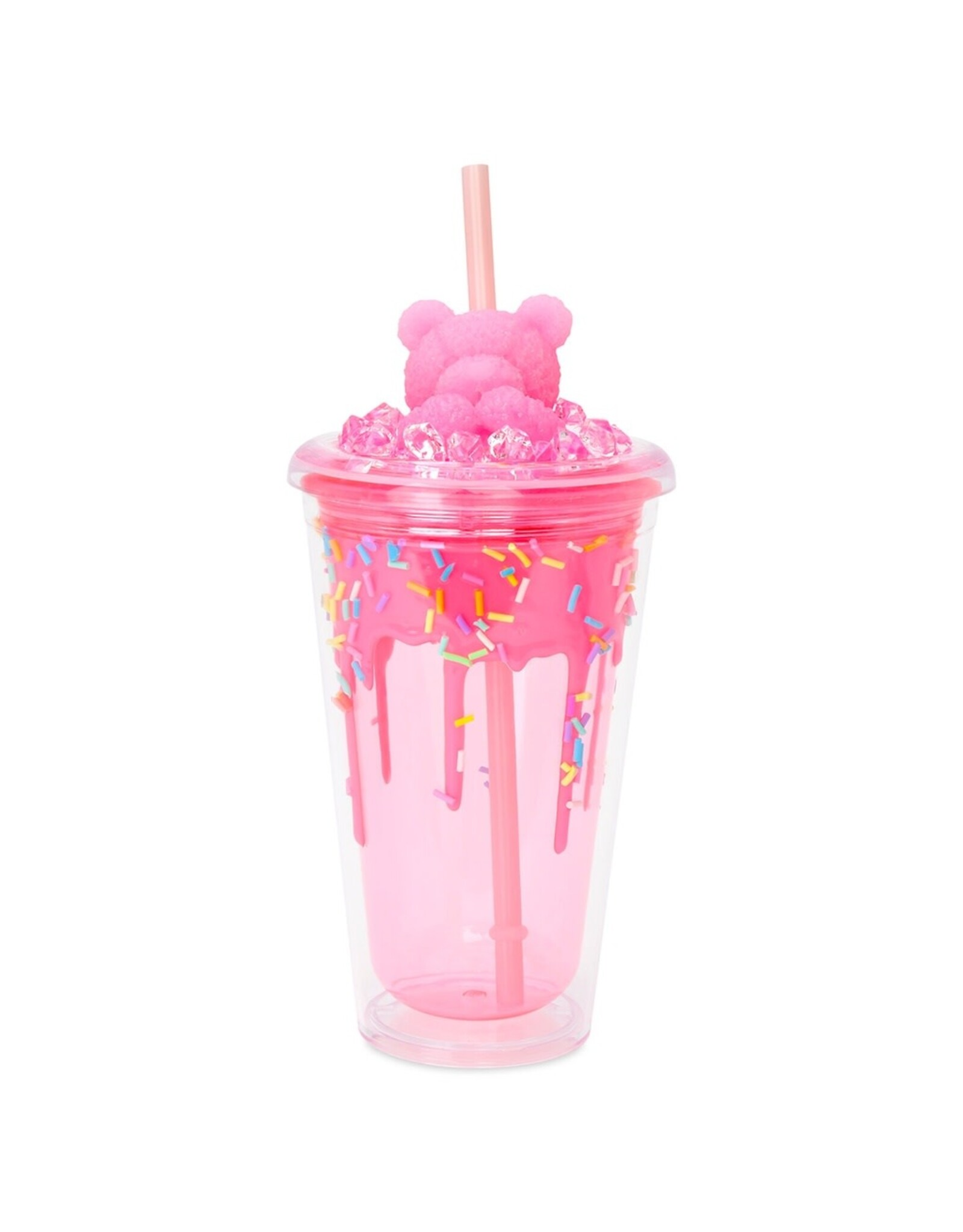 Iscream Pink Bear Sprinkles Tumbler