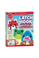 Klutz Klutz Latch Hook Animals: Red Panda, Frog and Shark