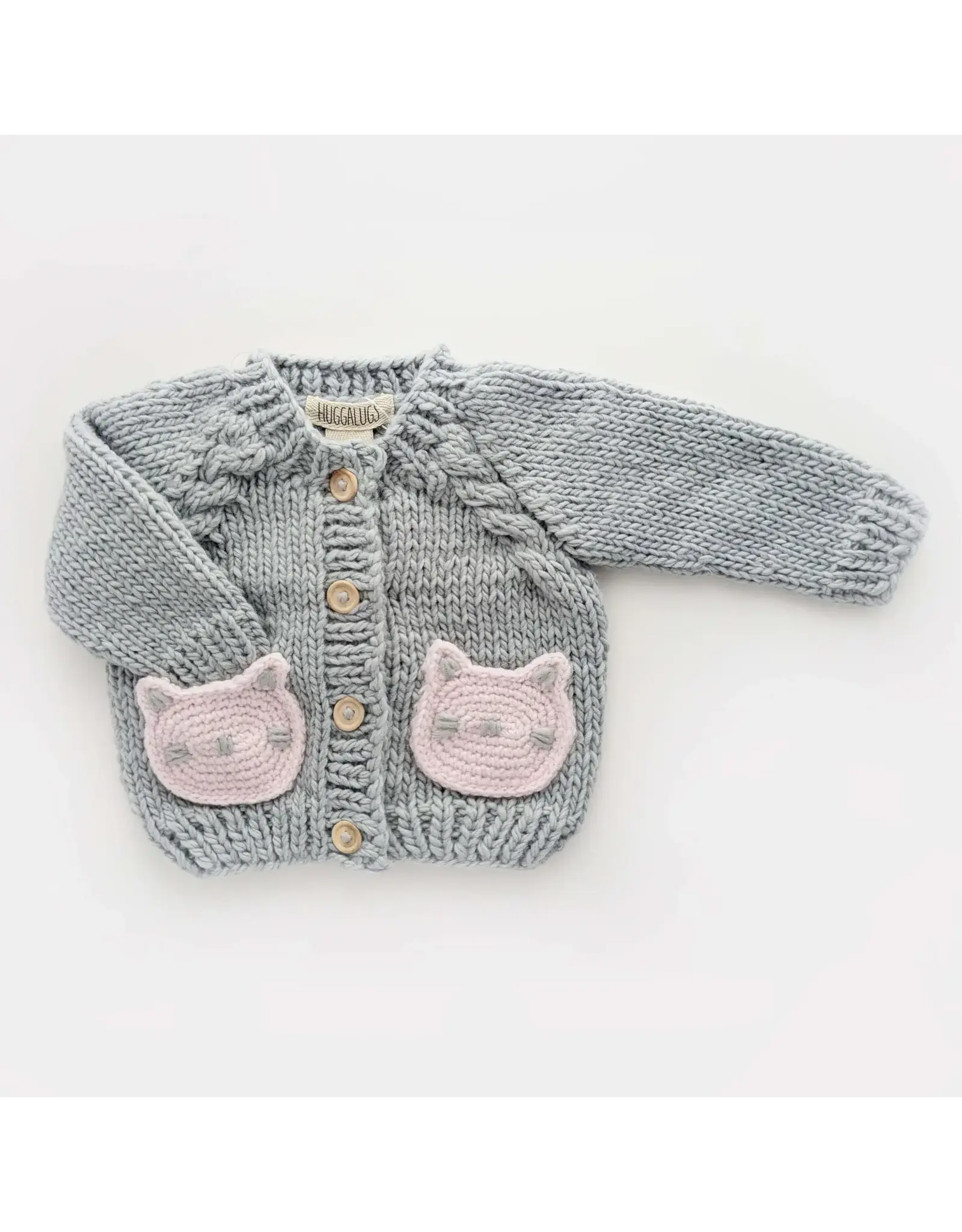 Huggalugs Kitty Cardigan for Baby & Toddler 12-18 months