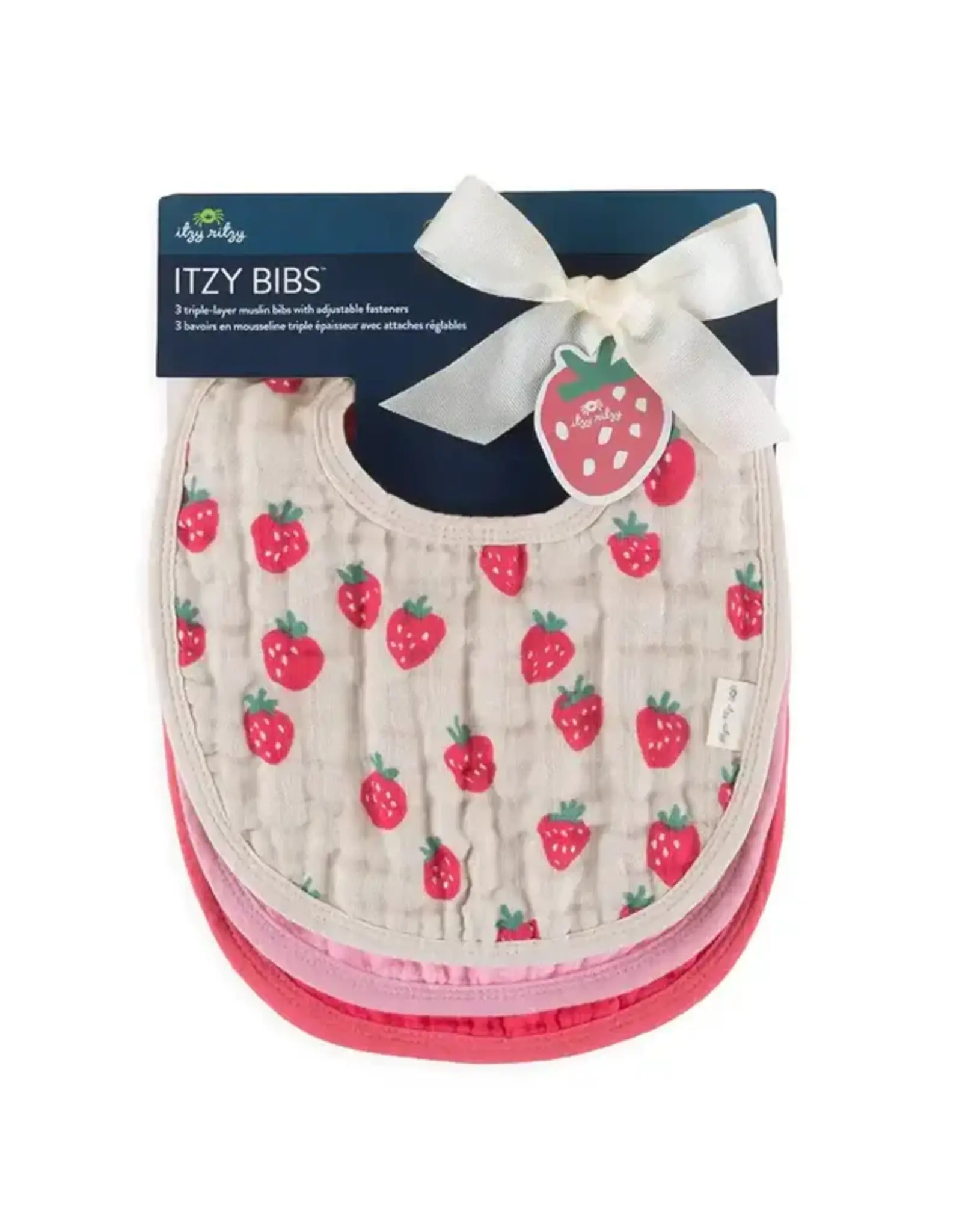 Itzy Ritzy Itzy Bibs Strawberries & Cream