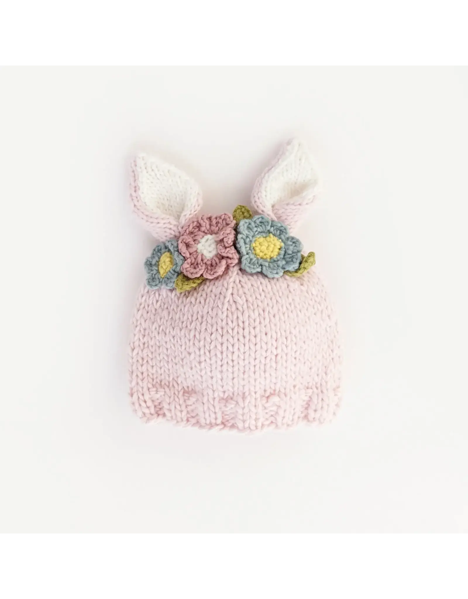 Huggalugs Flower Bunny Beanie Blush/Multi Baby & Kids XS (newborn)