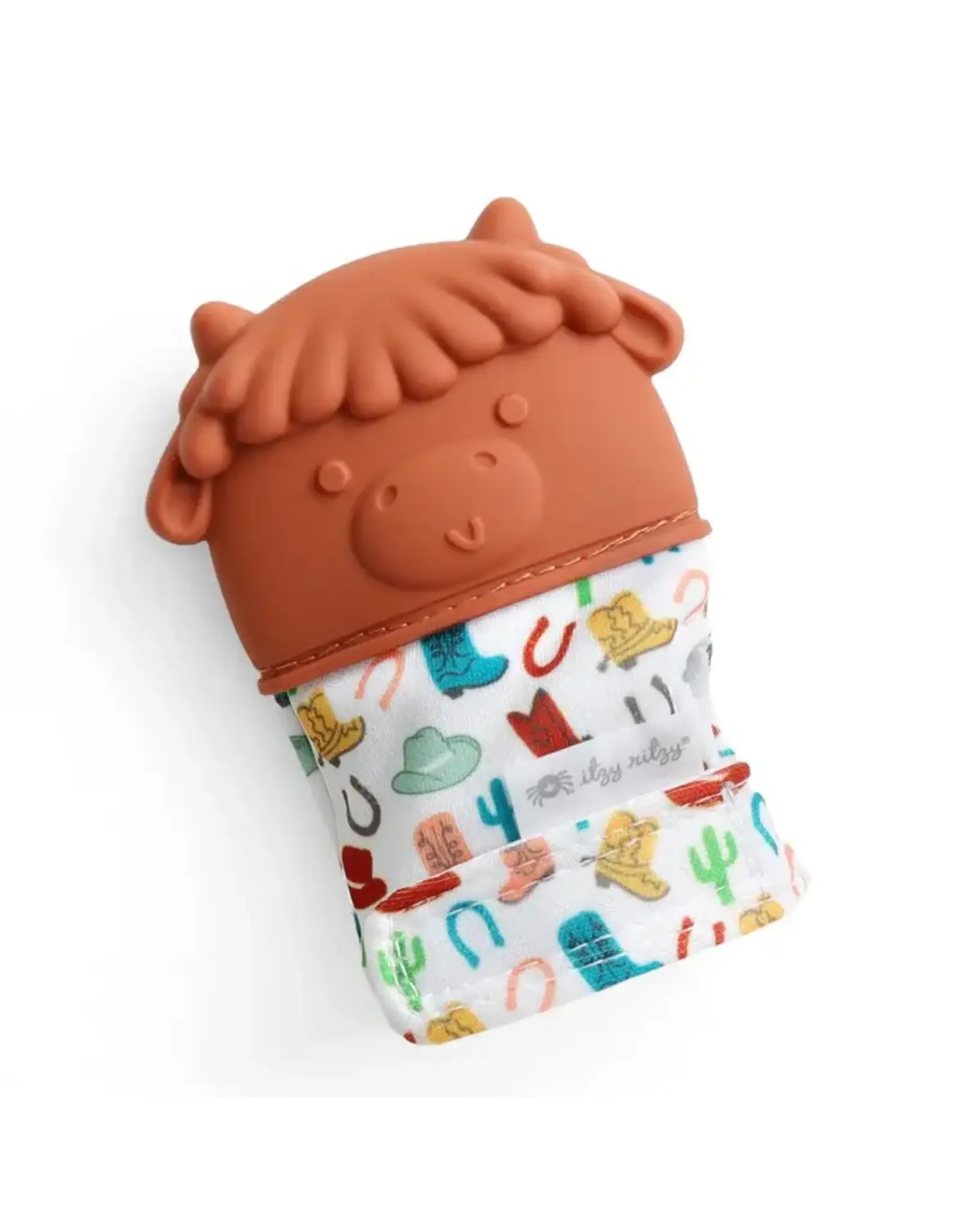Itzy Ritzy Itzy Silicone Teething Mitts Highland Cow