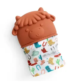 Itzy Ritzy Itzy Silicone Teething Mitts Highland Cow