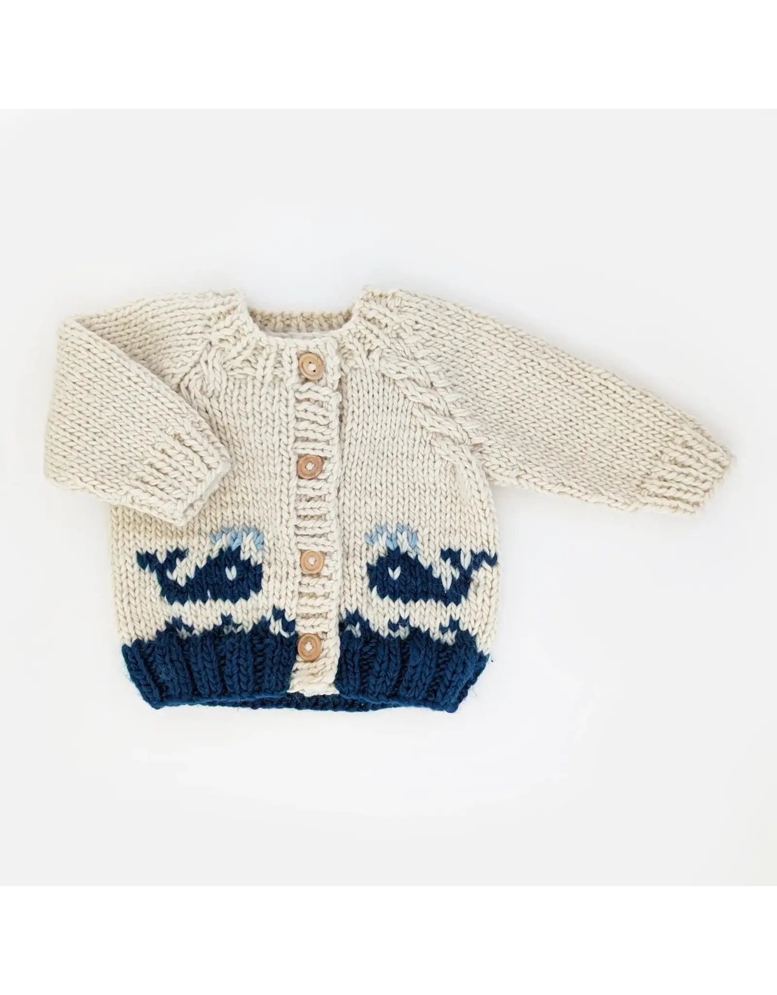 Huggalugs Whale Cardigan Sweater