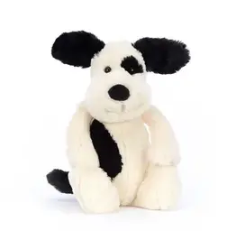 Jellycat Bashful Black & Cream Puppy Medium