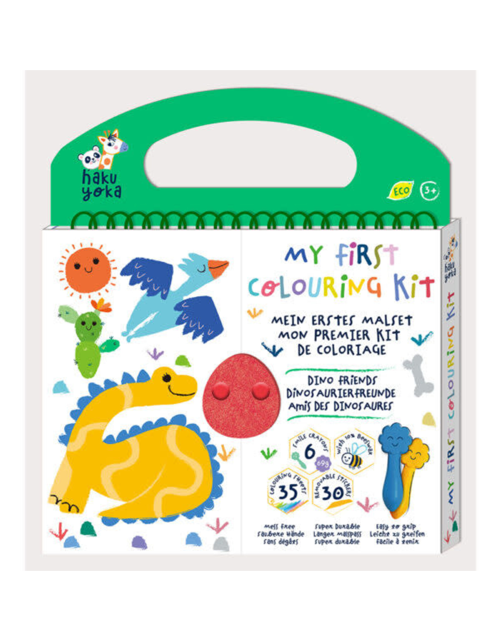 Avenir Haku Yoka My First Colouring Kit - Dino Friends